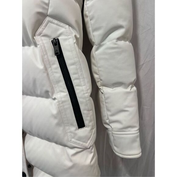 Moose Knuckles Women's White Down Puffer Snow Winter Jacket Size Small NWOT - Picture 8 of 16